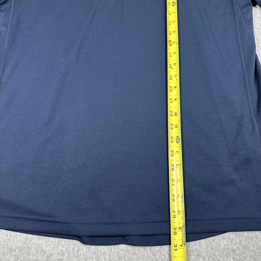 Michigan Wolverines Adidas Climalite Men's XL Blue NCAA Football Golf Polo